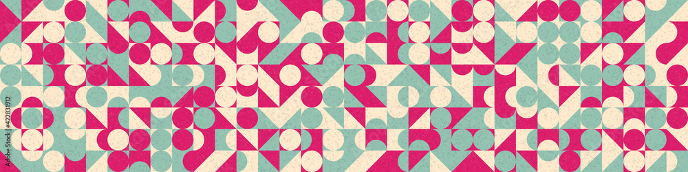 Fototapeta premium Abstract Geometric Pattern generative computational art illustration