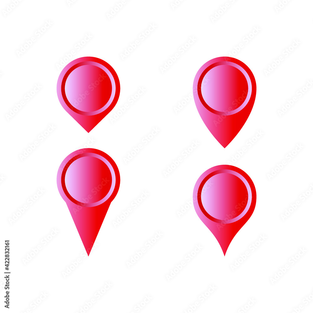 3d plastic map pointer vector illustrations for icon or symbols. direction location 3d plastic map pointer vector illustrations for icon or symbols. direction location