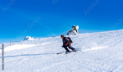 Downhill skiing in Lapland Finland