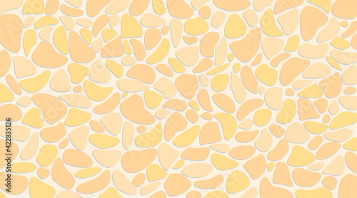 Background of large natural stones. Cartoon flat style