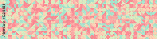Abstract Geometric Pattern generative computational art illustration