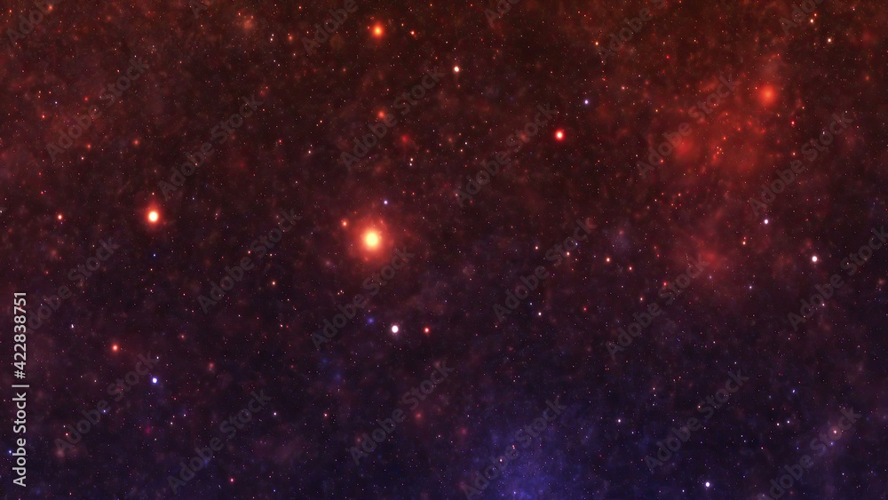 Naklejka premium Stars in the night sky nebula and galaxy