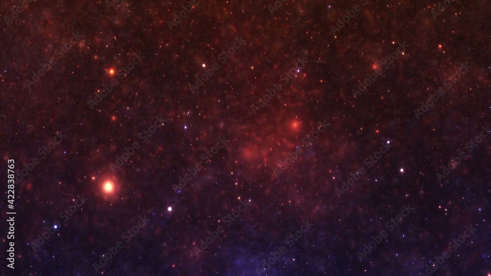 Stars in the night sky nebula and galaxy