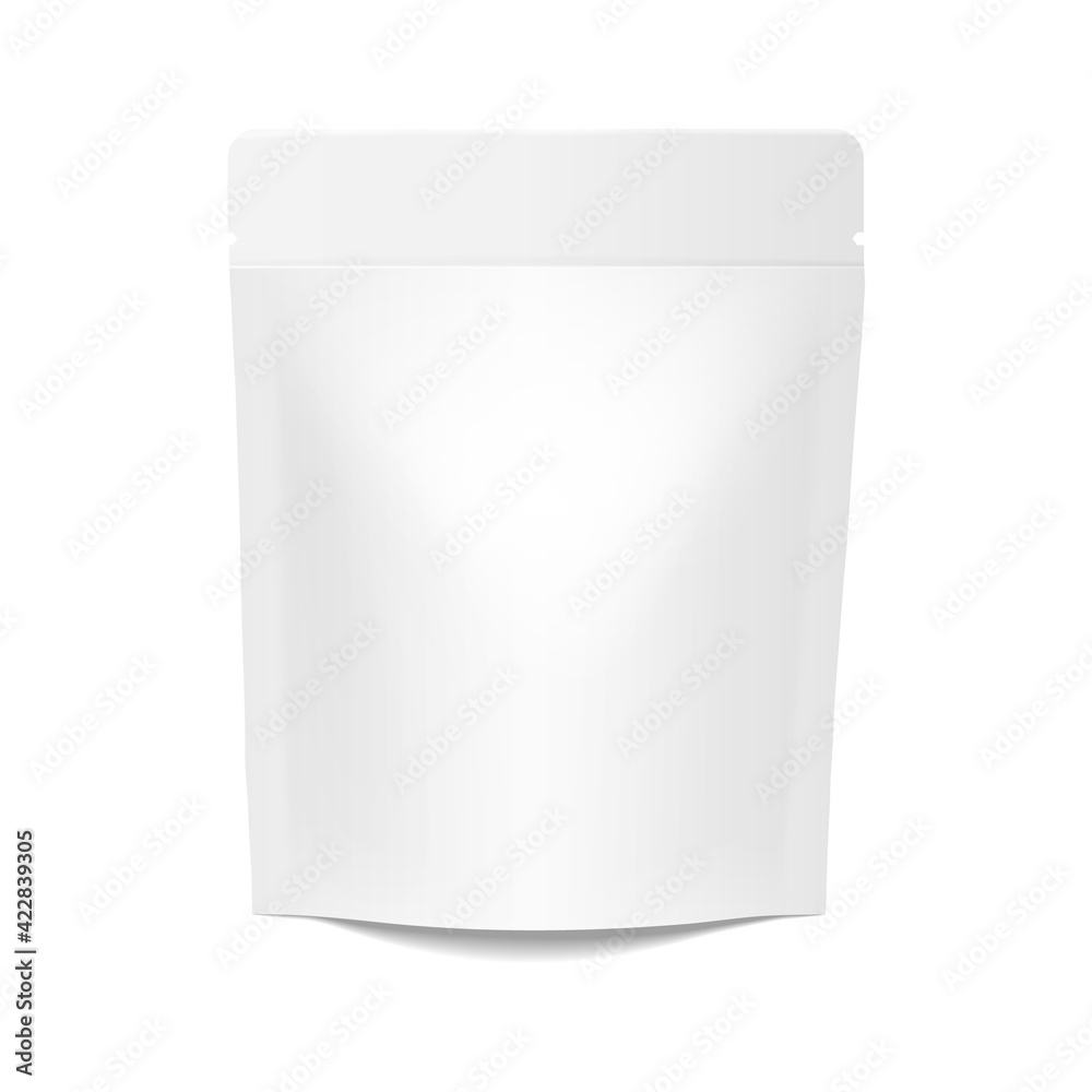 White realistic Polyethylene bag. Mock up for brand template White realistic Polyethylene bag. Mock up for brand template