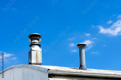 chimney of a factory Fototapet