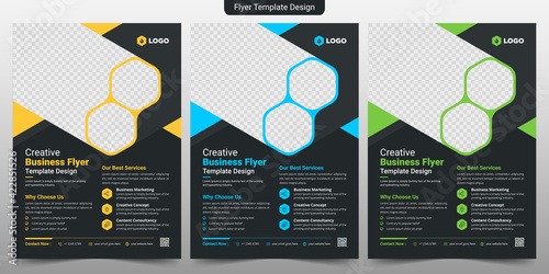 Creative Corporate & Business Flyer Brochure Template Design, abstract business flyer, vector template design. Brochure design, cover, annual report, poster, flyer