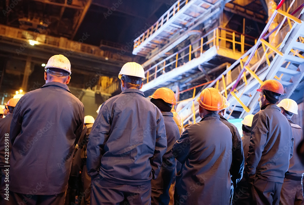 Strike of workers in heavy industry. Strike of workers in heavy industry.
