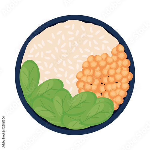 chickpeas healthy bowl