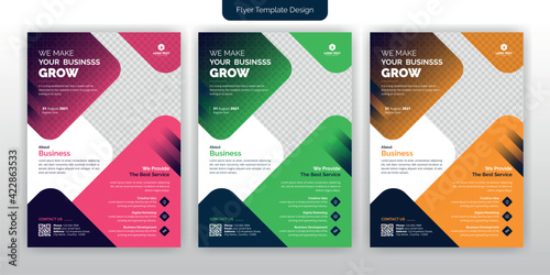 Creative Corporate & Business Flyer Brochure Template Design, abstract business flyer, vector template design. Brochure design, cover, annual report, poster, flyer