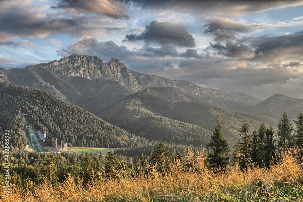 Fototapeta premium Tatra Mountains - Panorama with view on Giewont