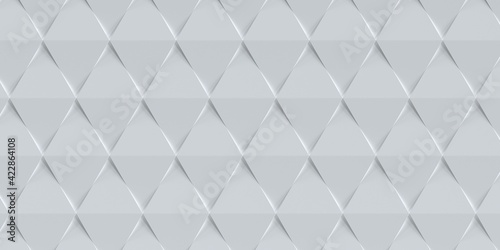 3d illustration. White background with 3d effect. Decorative panel. Stylish texture and tile for your design 