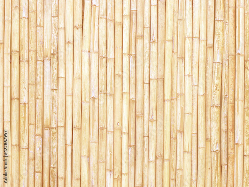 old brown tone bamboo plank fence texture for background