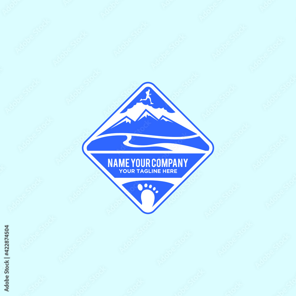 Obraz premium mountain emblem logo