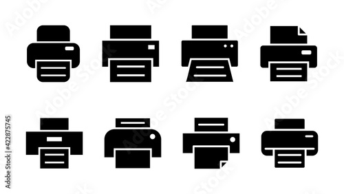 Print icon set. printer icon vector.