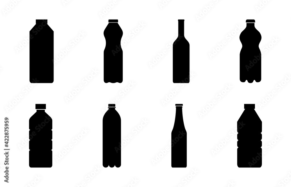 Bottle icon set. bottle vector icon Bottle icon set. bottle vector icon