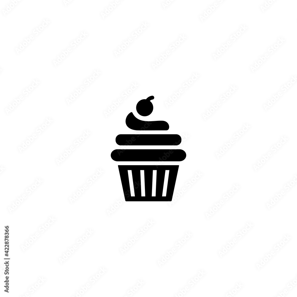 Cup Cake icon vector for web, computer and mobile app Cup Cake icon vector for web, computer and mobile app