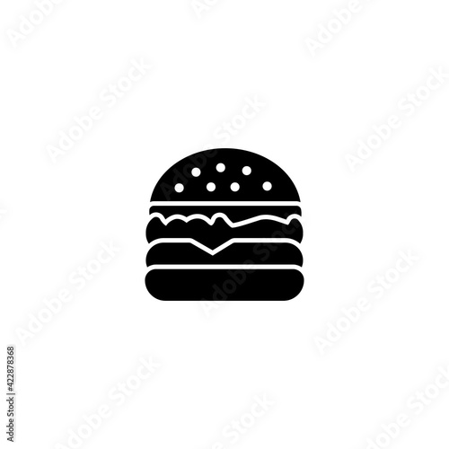 Burger and drink icon vector for web, computer and mobile app