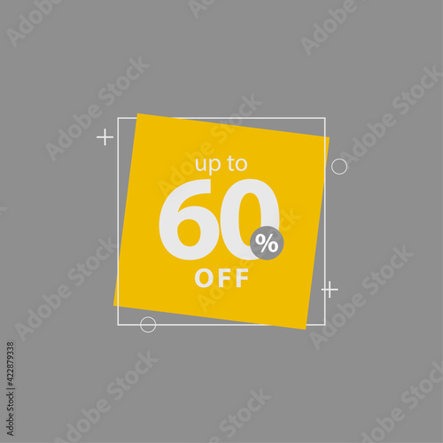 Discount up to 60% off Label Vector Template Design Illustration