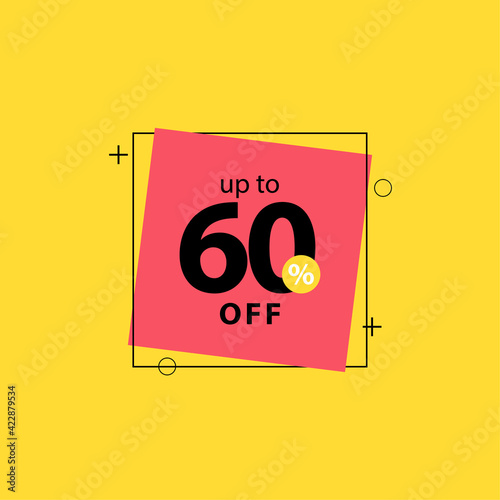 Discount up to 60% off Label Vector Template Design Illustration