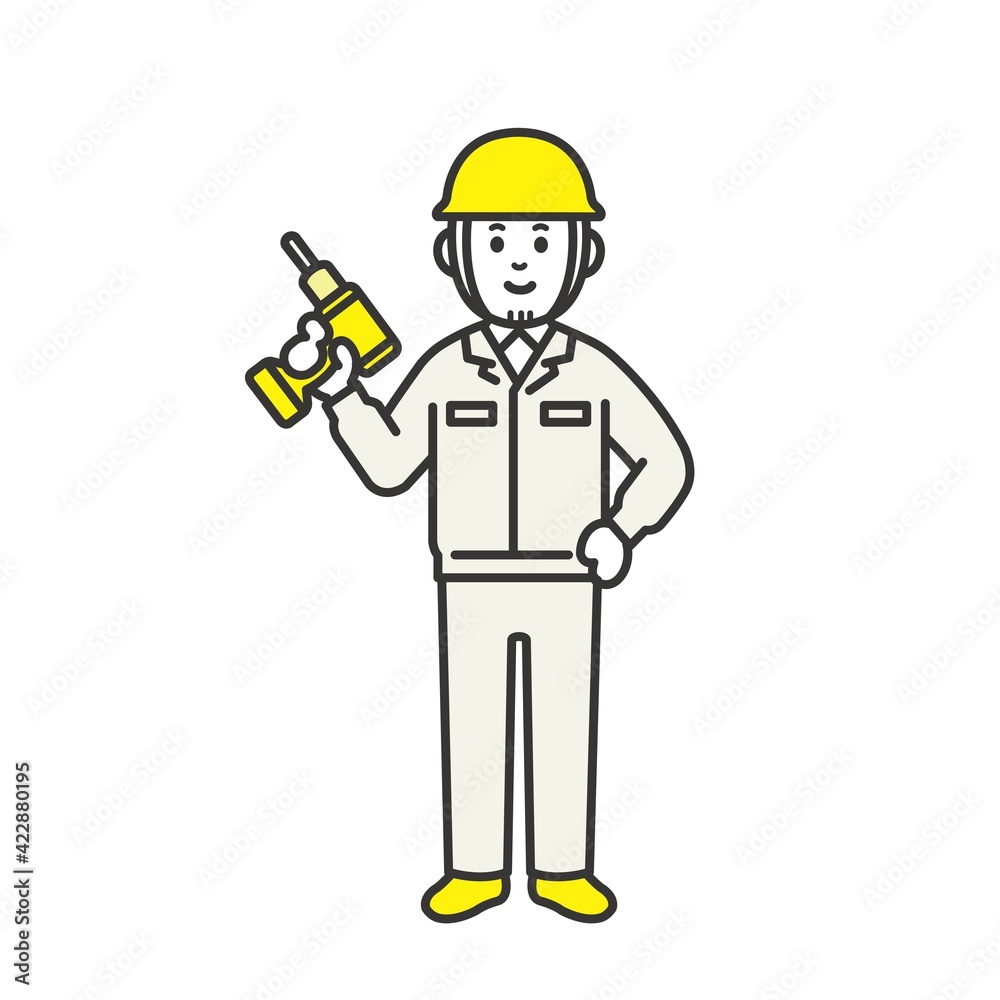 工事現場で作業をしている人たち
