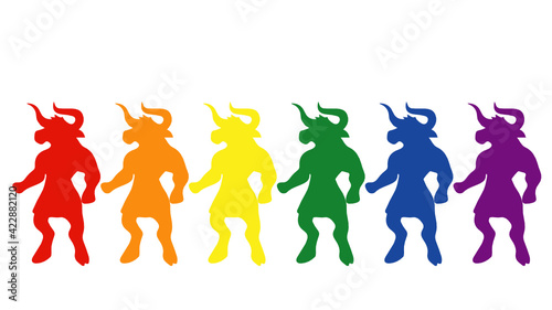 Minotaur LGBT colors