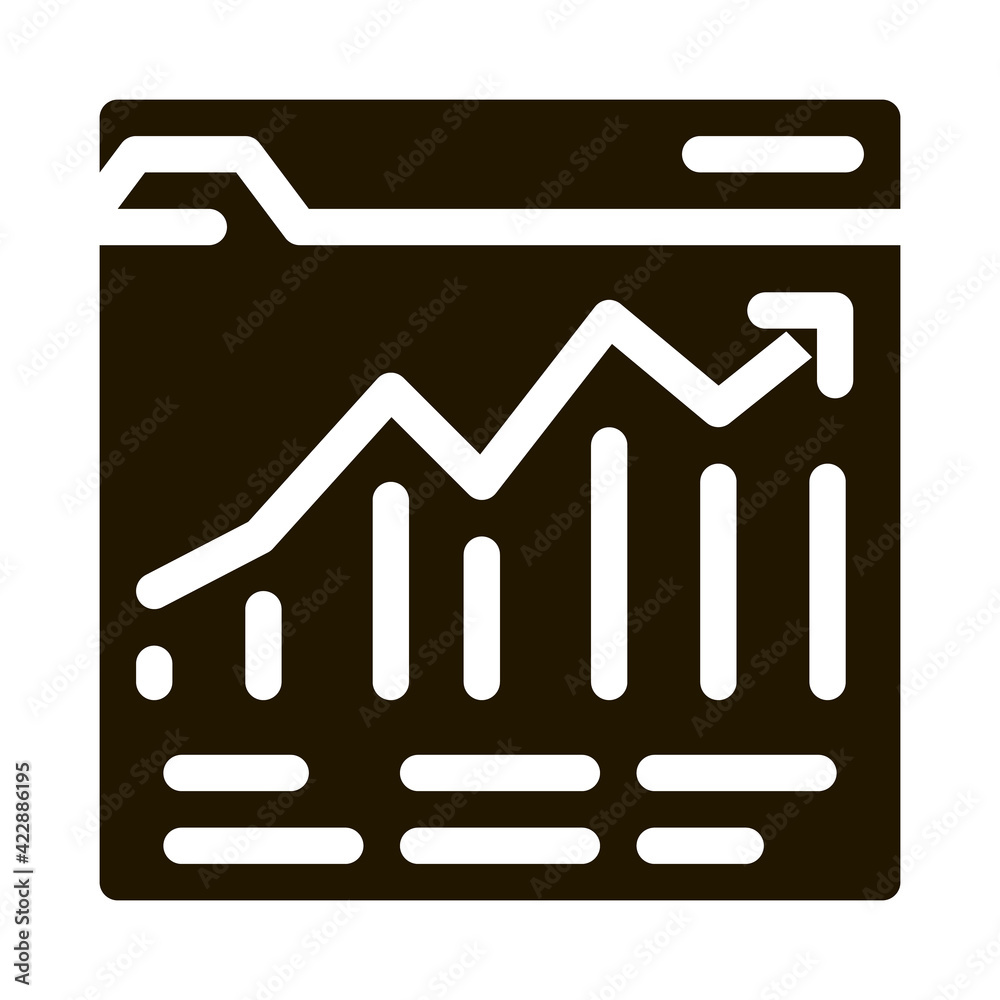 growth up icon Vector Glyph Illustration growth up icon Vector Glyph Illustration