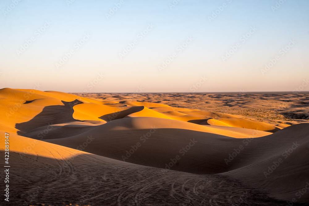 Shadows in the Imperial Sand Dunes, southern California, USA