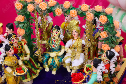 indian marriage prototype with dolls