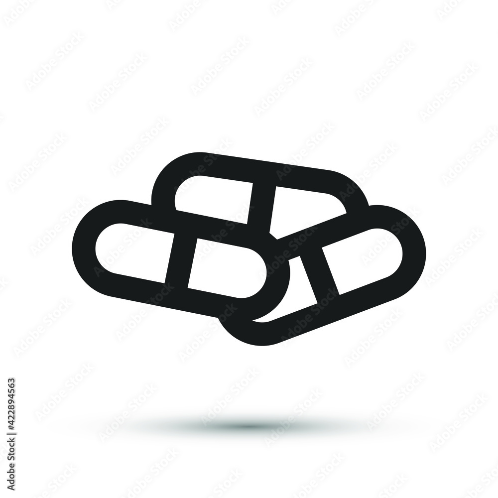 Pills and drugs icon vector medical element for trendy design. Simple pharmacy pictogram for mobile concept and web apps. Vector line medical pills icon isolated on a white background Pills and drugs icon vector medical element for trendy design. Simple pharmacy pictogram for mobile concept and web apps. Vector line medical pills icon isolated on a white background