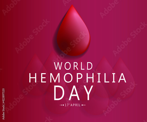 world hemophilia day vector illustration