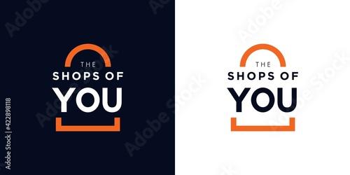 shopping bag logo design 