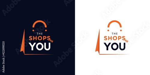 shopping bag logo design
