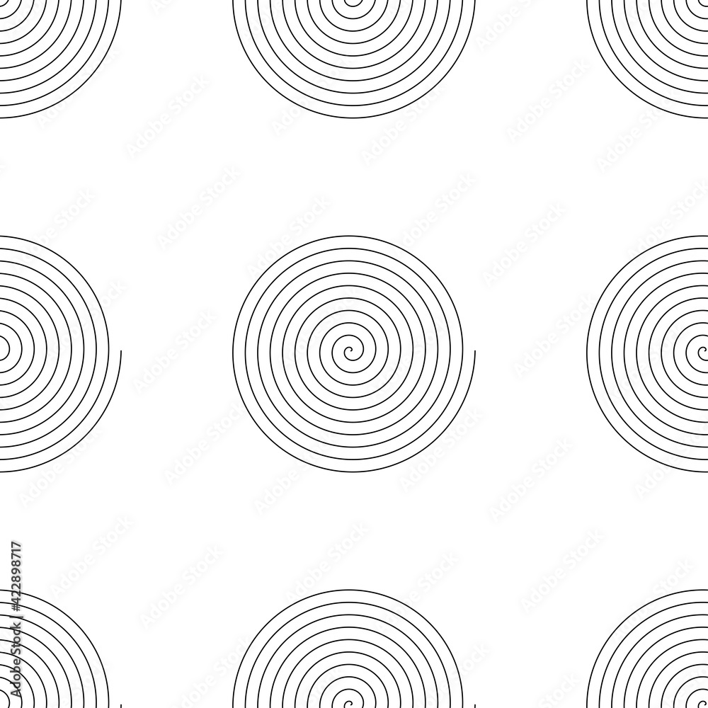 Repeatable pattern with spiral, swirl, twirl shape Repeatable pattern with spiral, swirl, twirl shape