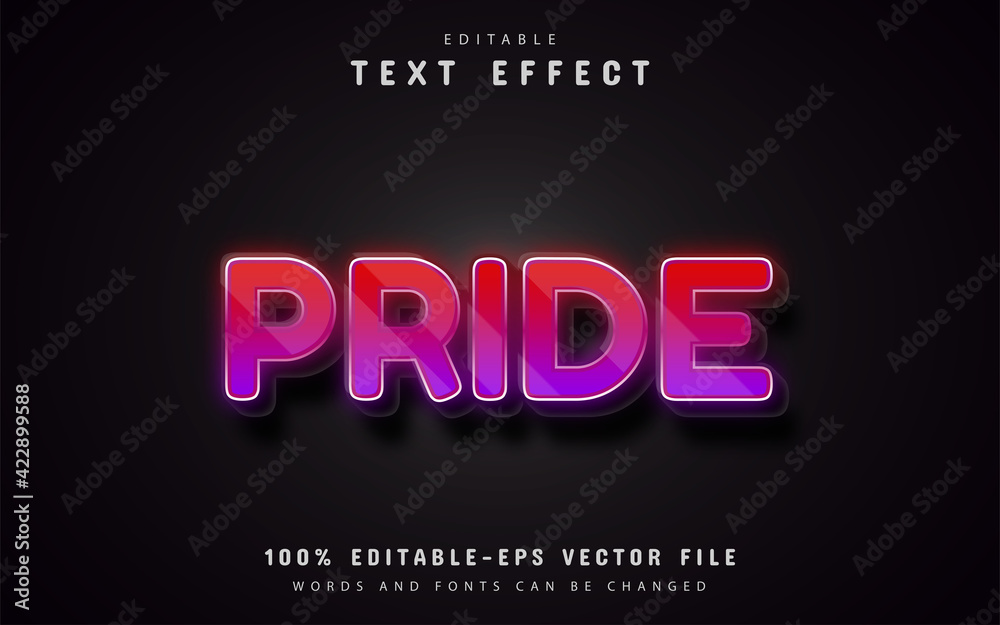 Pride text effect