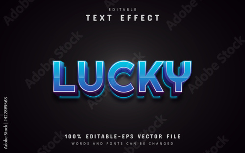 Lucky text effect