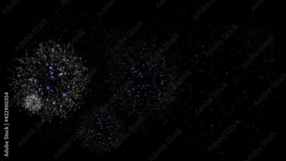 Glowing fireworks show. Fireworks with particles and sparks in the black night sky. Fireworks background. Shining fireworks with bokeh. New year's eve firework celebration. 4th of July Veteran's day Glowing fireworks show. Fireworks with particles and sparks in the black night sky. Fireworks background. Shining fireworks with bokeh. New year's eve firework celebration. 4th of July Veteran's day