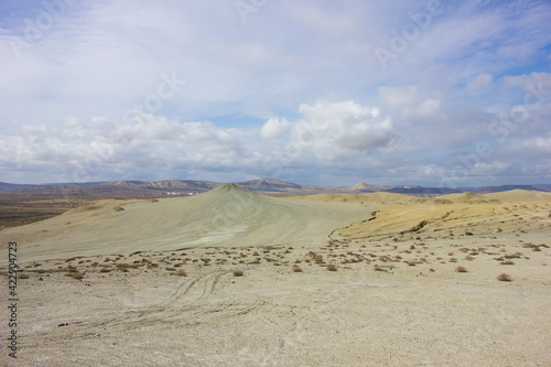 A beautiful mud volcano. Alat. Azerbaijan.