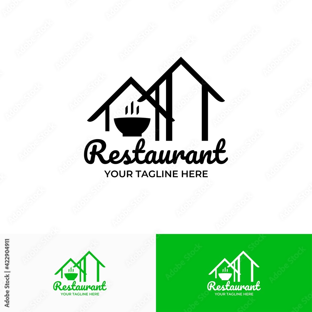 illustration vector graphic of restaurant logo, restaurant company,restaurant corporate, for business logo illustration vector graphic of restaurant logo, restaurant company,restaurant corporate, for business logo