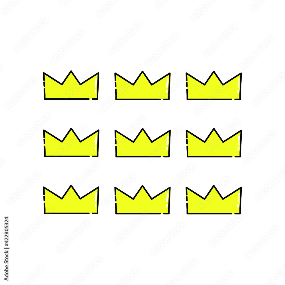 Cute nine crown Illustration. kids wallpaper. pattern. modern simple vector icon, flat graphic symbol in trendy flat design style. lockscreen Cute nine crown Illustration. kids wallpaper. pattern. modern simple vector icon, flat graphic symbol in trendy flat design style. lockscreen