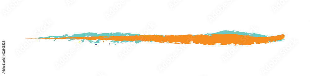 Obraz premium Grungy, torn rupture element. Dirty paint, dye effect