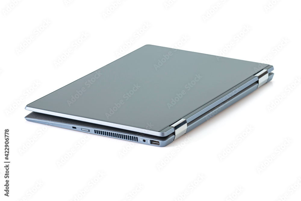 Laptop blank white screen isolated on white background Laptop blank white screen isolated on white background