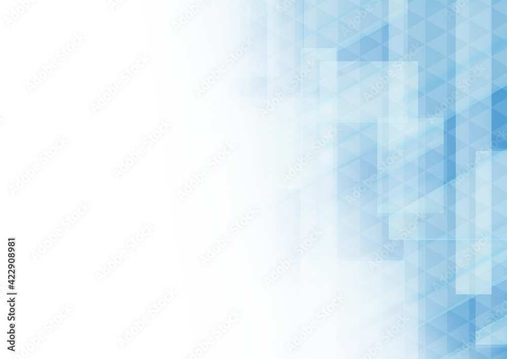 余白のある幾何学的な青色の抽象背景no 07 Stock Illustration Adobe Stock