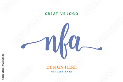 NFA lettering logo is simple, easy to understand and authoritative photo