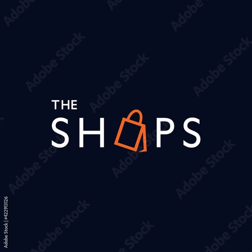 shopping bag logo design 