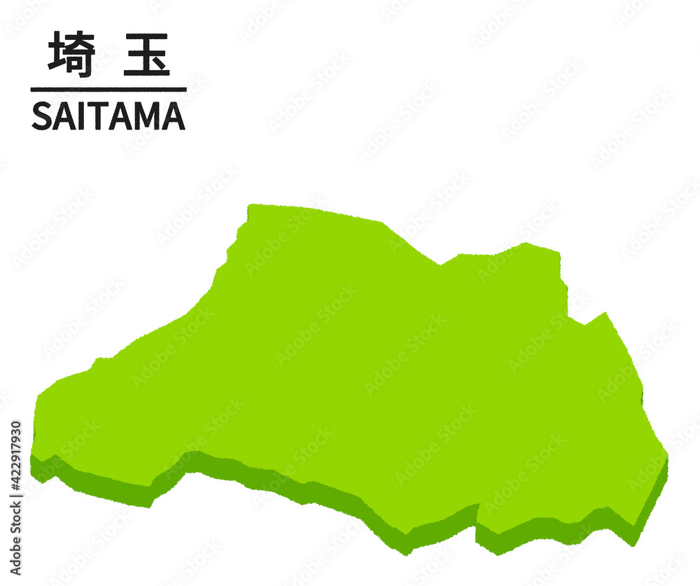 Fototapeta premium 埼玉県のイラスト