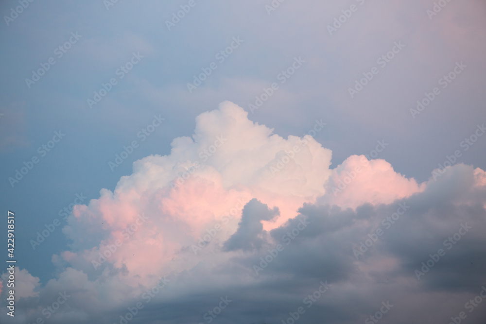 Beautiful textured sky with clouds at sunset Beautiful textured sky with clouds at sunset