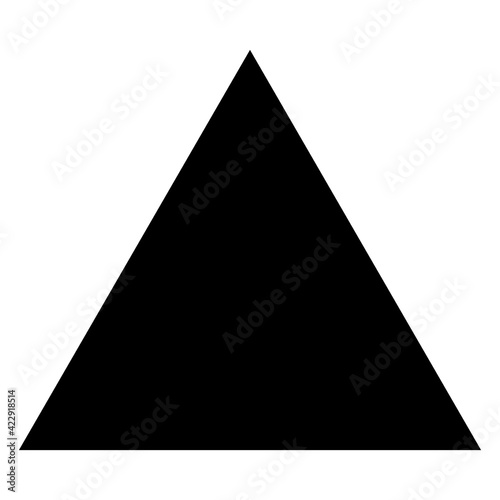 Black triangle vector icon design