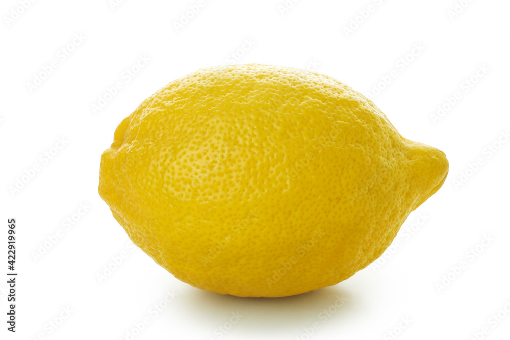 Fresh ripe lemon isolated on white background Fresh ripe lemon isolated on white background