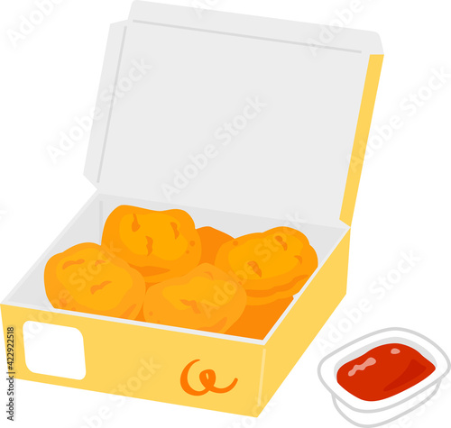 箱入りのチキンナゲット
