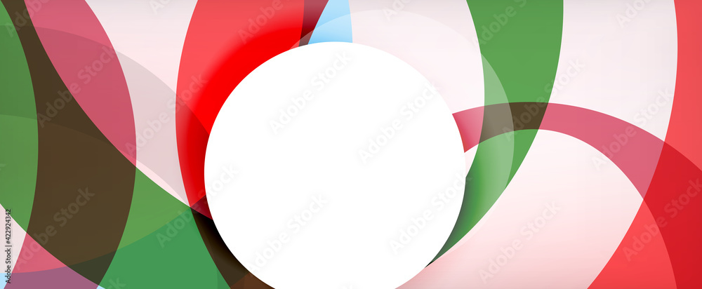 Fototapeta premium Ring geometric shapes, o letter repetition wallpaper. Abstract background for business or technology presentations, internet posters or web brochure covers